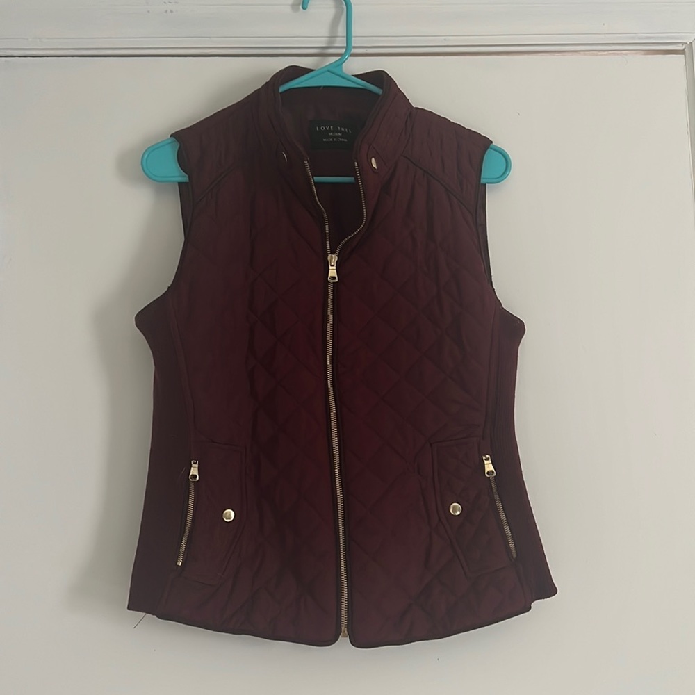 Burgundy Vest